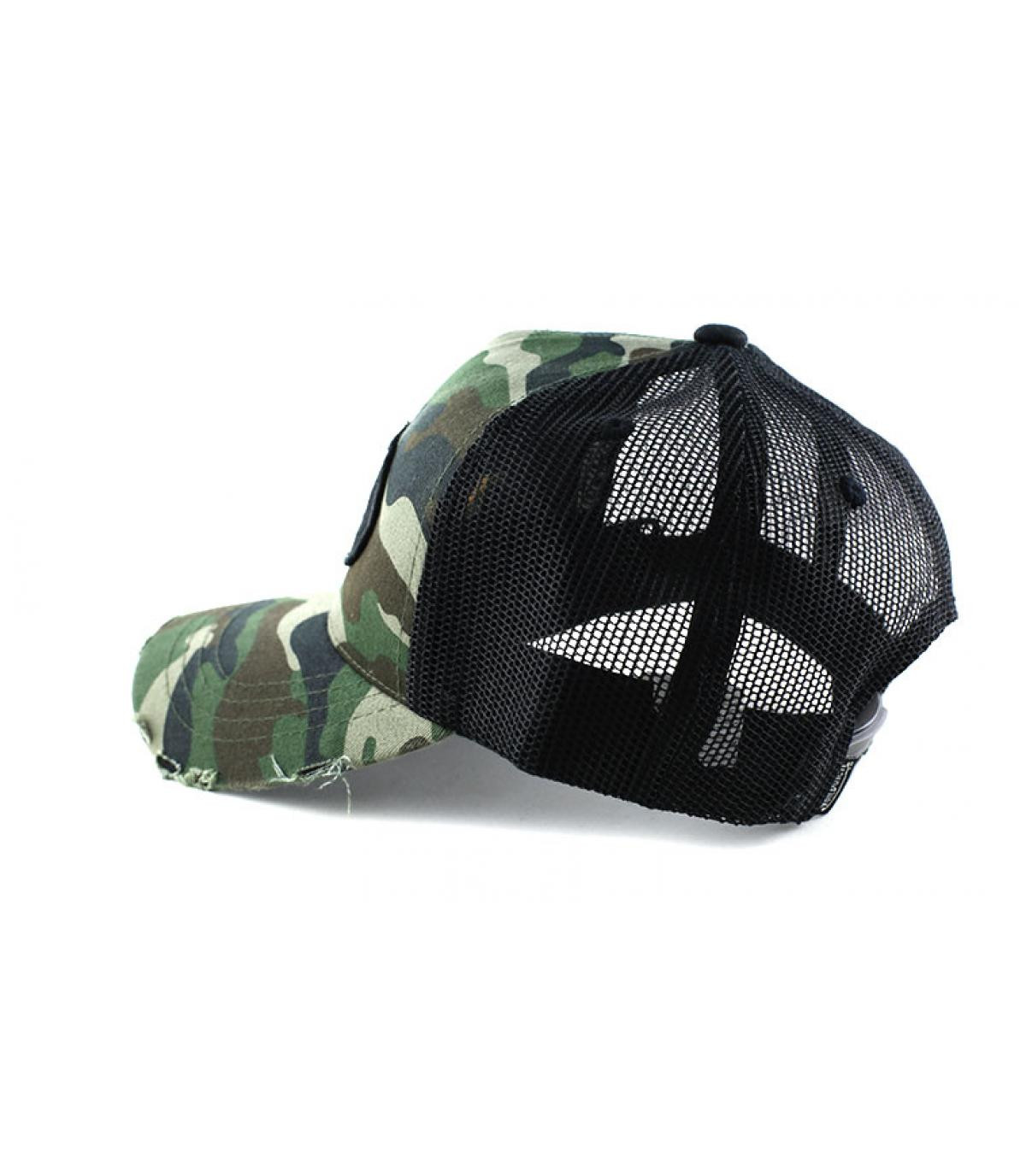 Von Dutch zwarte camo trucker Von Nederlan